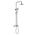 Thermostatic Exposed shower set chrome faucet